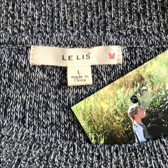 NWT Le Lis Cotton Ruffle Sweater - Picture 6 of 8